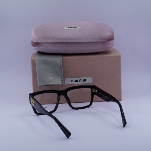 Miu Miu MU02XV 1AB1O1 Rectangle Eyeglasses 52mm – Black - Picture 6 of 10